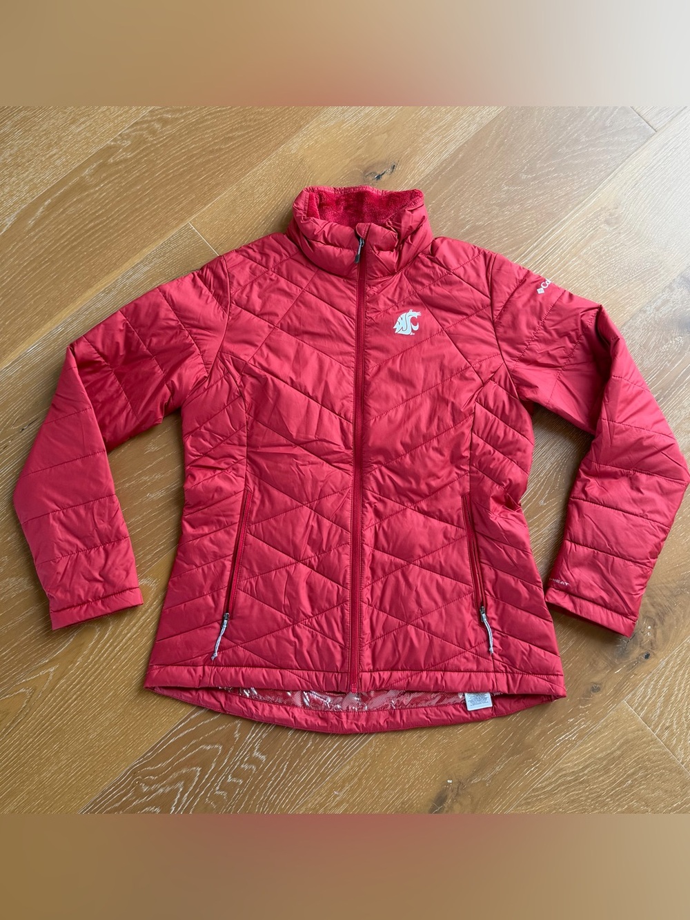 Columbia WSU Cougars Omni-Heat Insulated Quilted Jacket Red Women’s L